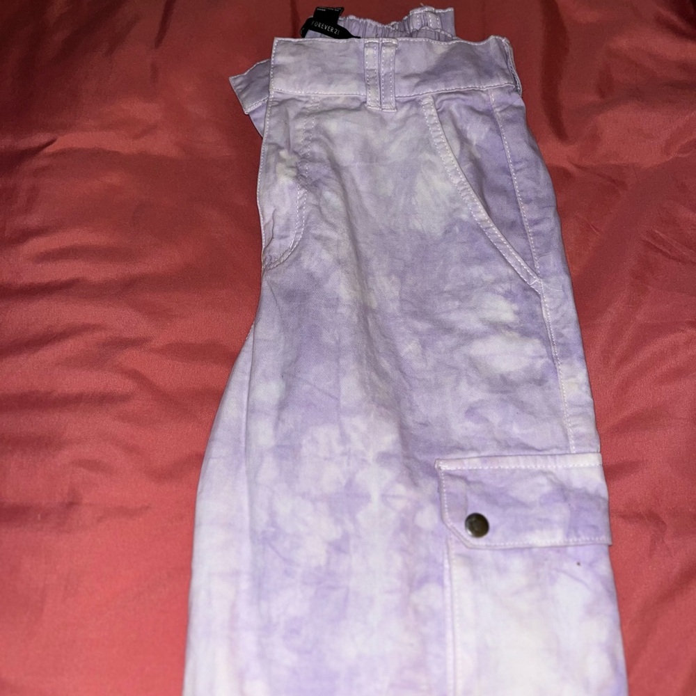 Tye-Dye Purple Joggers (Forever 21)